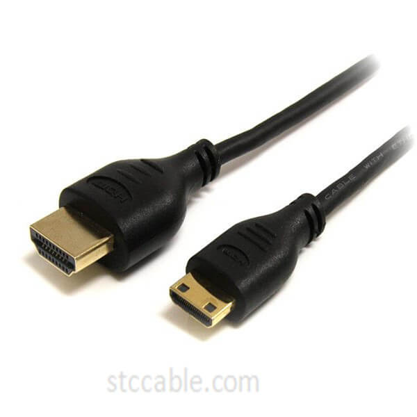 6 ft Slim High Speed HDMI Cable with Ethernet – HDMI to HDMI Mini male to male