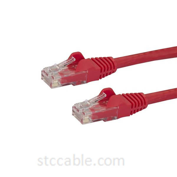 1 ft (0.3m) Snagless Red Cat 6 Cables