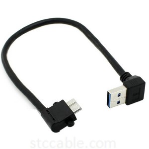 Up Angled 90 Degree USB 3.0 to Micro 10Pin Right Angled Cable