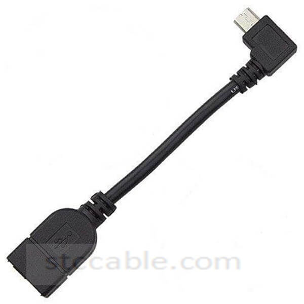4 inch USB 2.0 A female to Micro USB B male Adapter Cable With OTG Function