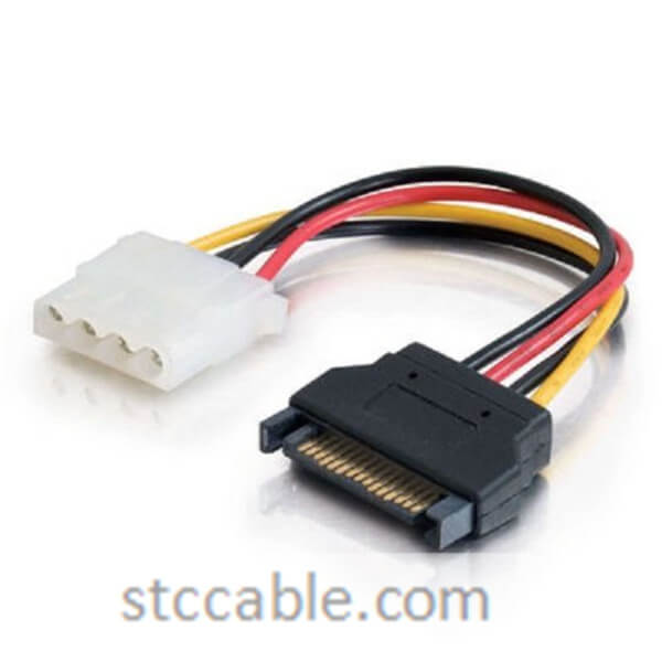 15Pin Serial ATA Male to LP4 Female Power adapter Cable 