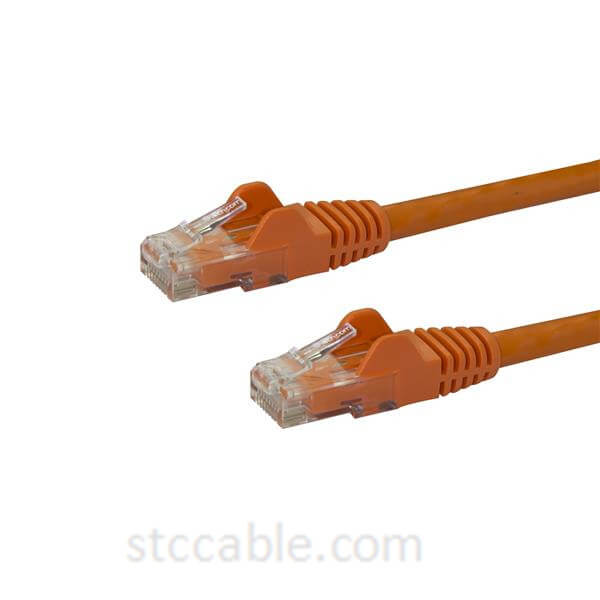 1 ft (0.3m) Snagless Orange Cat 6 Cables
