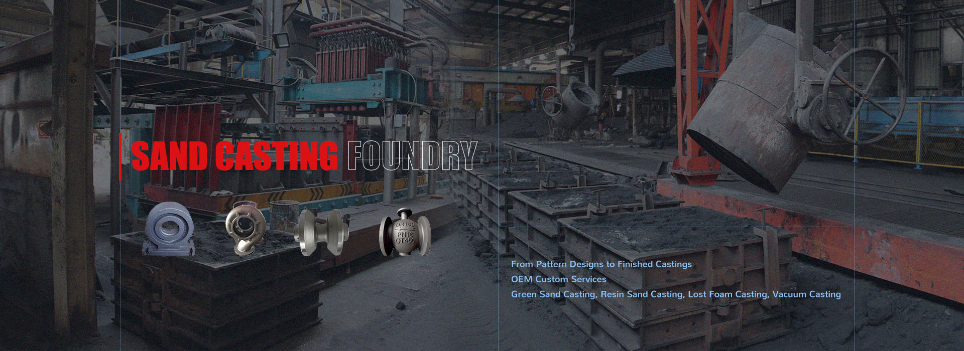 Fundición de fundición en arena de hierro gris y hierro dúctil en China