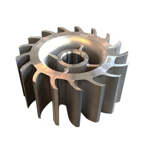 Impulsor abierto de acero inoxidable dúplex por fundición de inversión y mecanizado CNC