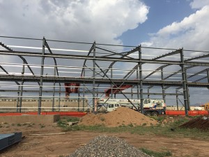 Factory Outlets China Prefab Steel Frame Industrial Hangar Warehouse Buildings with Cheap Steel Material