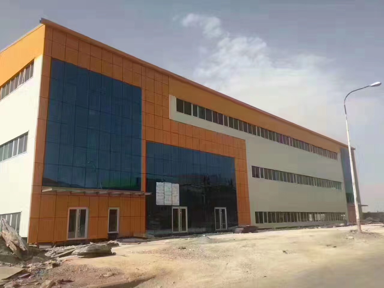 TV steel structure Factory Building in Algeria