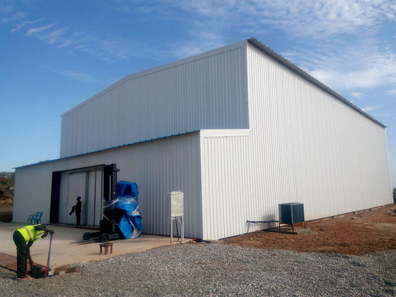 High quality prefabricated steel structure cold storage in Sudan (1)