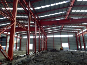 Hot New Products Metal Steel Structure Warehouse Buildings Sheds / Prefabricated Steel Light Steel Structure Warehouse