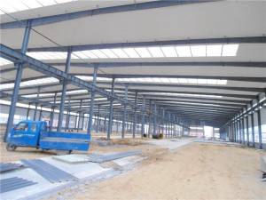 Cheap prefabricated steel structure building metal frame warehouse