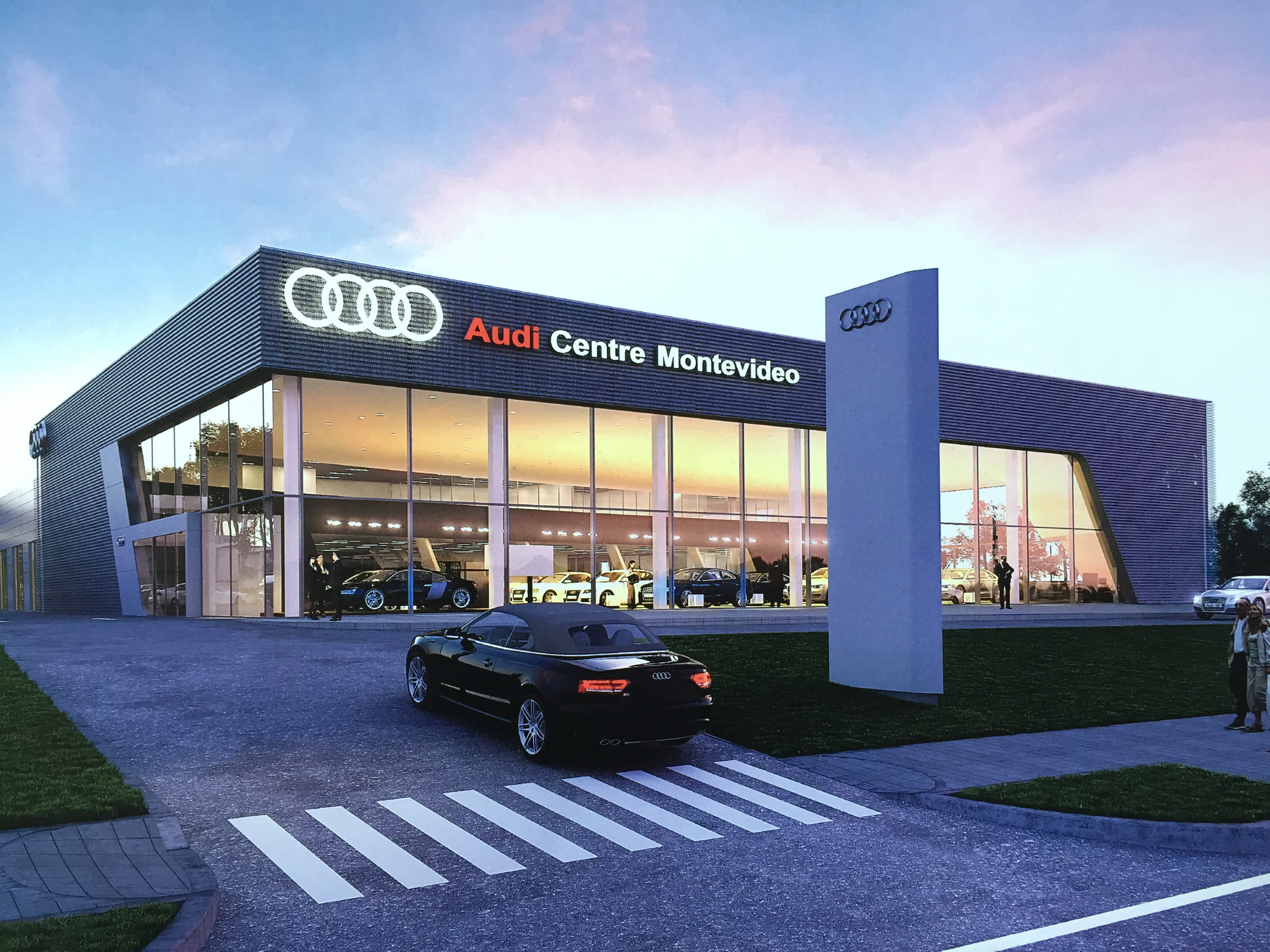 Audi 4S steel structure showroom