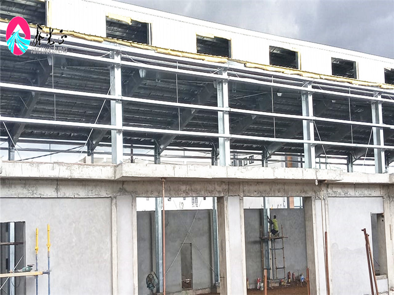 New Arrival China Prefabricated Light Weight Steel Structure - new completed steel structure warehouse in Mauritius – Xinguangzheng detail pictures