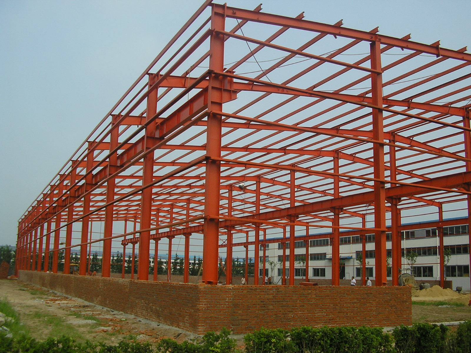 OEM/ODM China Steel Structure Framed Commercial Office Building,Structural Steel Truss Prefab Construction With Drawing