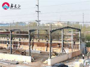 Long span prefabricated steel structure workshop shed factory building