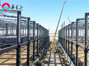 Prefabricated steel commercial workshop metal structure China supplier prefab buildings