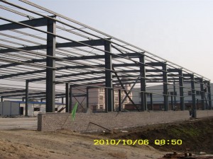 2021 Cheap steel structure hangar for storage with steel decoration column welded steel column