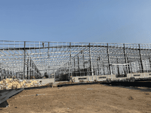Gable Frame Metal Building Large Span Steel Structure Warehouse