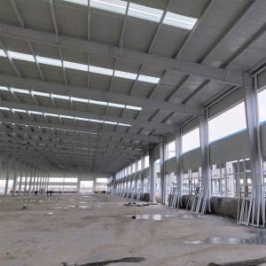 prefabricated steel structure warehouse with 2 story