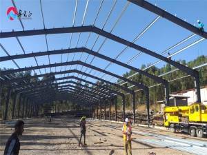 prefabricated steel structure workshop in Ethiopia
