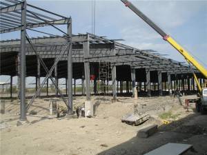 Low cost prefab steel structure workshop