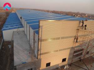 Prefabricated metal steel structure steel frame warehouse shed building