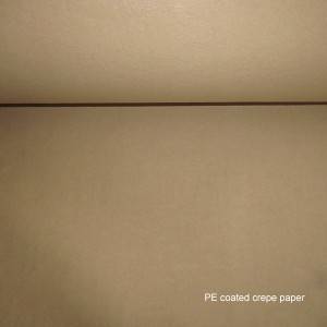 PE coated crêpe papier