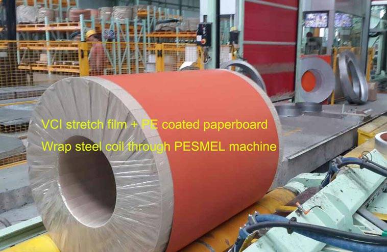 High efficient&safe packaging solution for steel coils