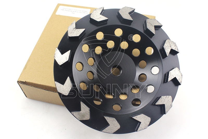 China Arrow Type 7 Inch Concrete Grinding Disc Cup Wheel