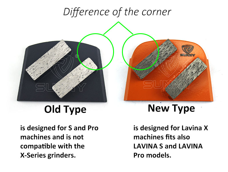 Lavina concrete grinding disc-old verion VS new version