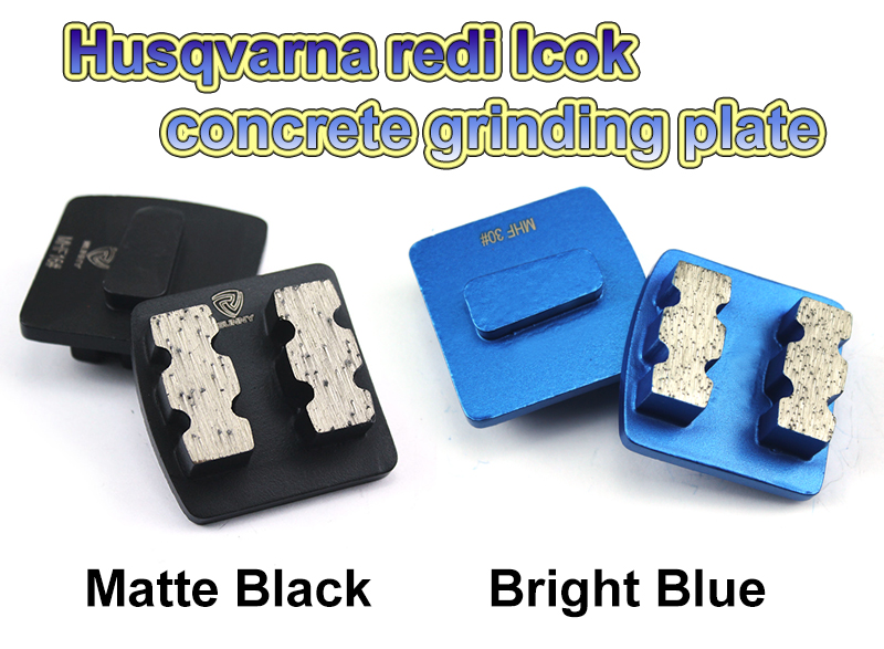 Matte Black Husqvarna Redi Lock Diamonds Grinding Disc For Concrete