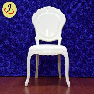 Factory supply acrylic resin ghost white wedding chair SF-X012
