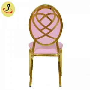 factory supply Round Shape pattern Stainless Steel Dining Chair  SF-SS029