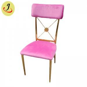 Golden Elegant  velvet Stainless Steel wedding Chair  SF-SS031