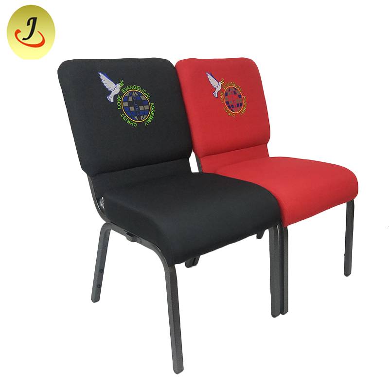Multifunctional interlocking armless church chair with logo SF-JC011 Featured Image