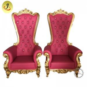 Cheap price new product  golden red color  high back King throne chair SF-K038