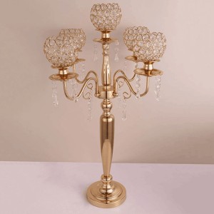 Wholesale wedding tall gold candelabra centerpieces SF-ZT01