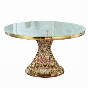 Tempered glass top dining table SF-SS18