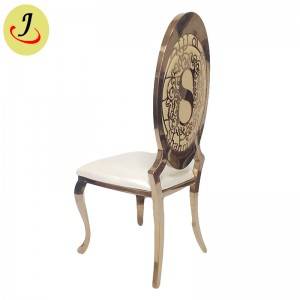 Factory supply golden high back Stainless Steel hotel wedding Chair  SF-SS028