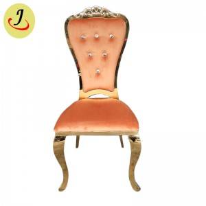 new design Bride and groom golden Stainless Steel event wedding Chair  SF-SS041