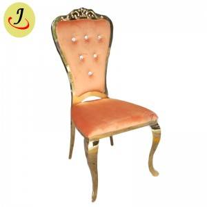 new design Bride and groom golden Stainless Steel event wedding Chair  SF-SS041