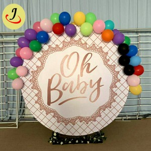 wholesale New design tension fabric round wedding backdrop decoration   SF-BJ044