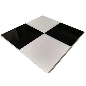 Solid Black and White Dance Floor with party rent SF-W02