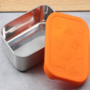 Health Safety Leak-Proof Cheap Stainless Steel Ss Lunch Box Silicone.