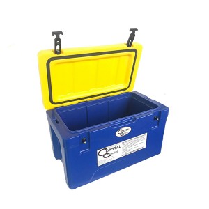 38L insulated plastic ice cooler box with handle