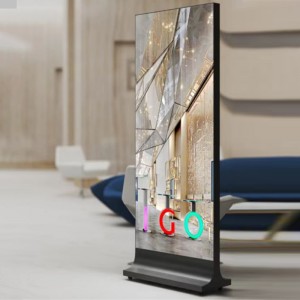4K Full Screen Advertising Display indoor Touch Screen Portable LCD Poster