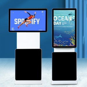 Floor Standing Display Kiosk Android Advertising Player Rotatable Digital Signage