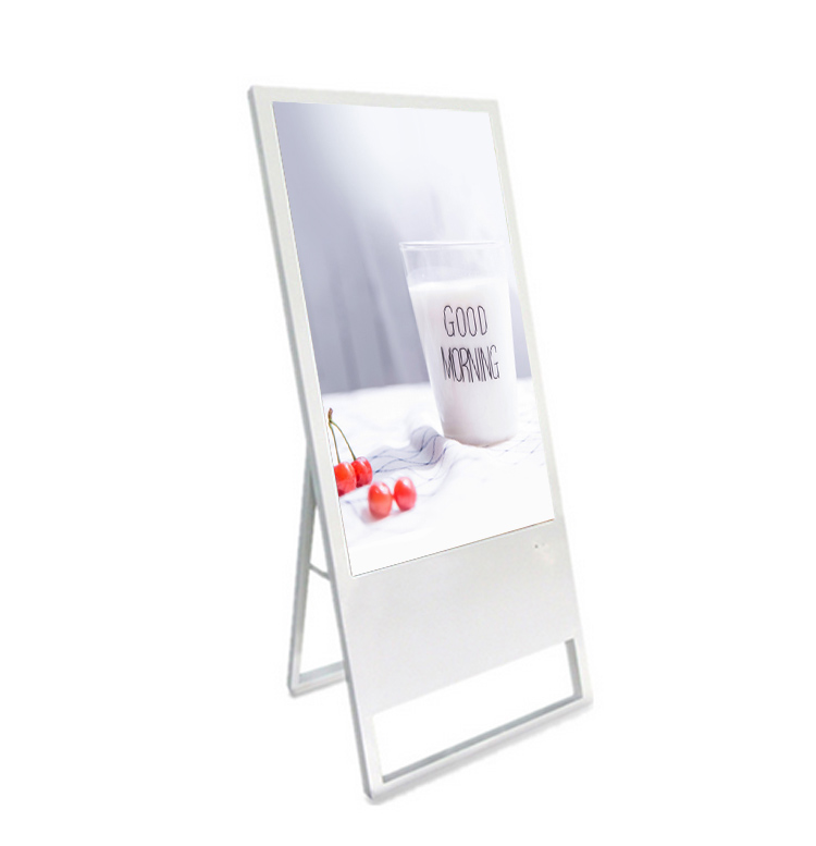 43inch Floor Stand Vertical android wifi indoor lcd digital signage display Portable electronic Menu Board