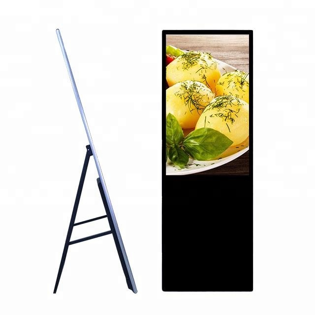 32 inch floor stand android Portable Digital Signage