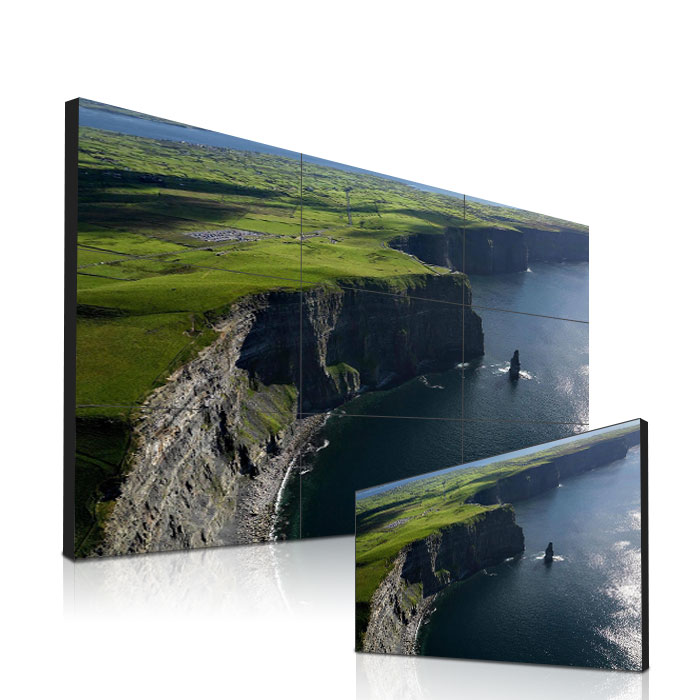 60inch Digitale informatie-display naadloze slank splicing 2 × 2 lcd video wall met LG scherm