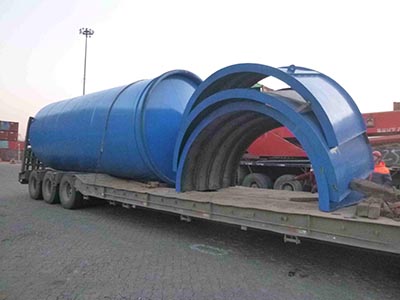 10-12TPD Tire Pyrolysis Equipment shipping to Georgia