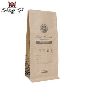 Kraft paper coffee bags 0.5lb 1lb 2lb 5lb